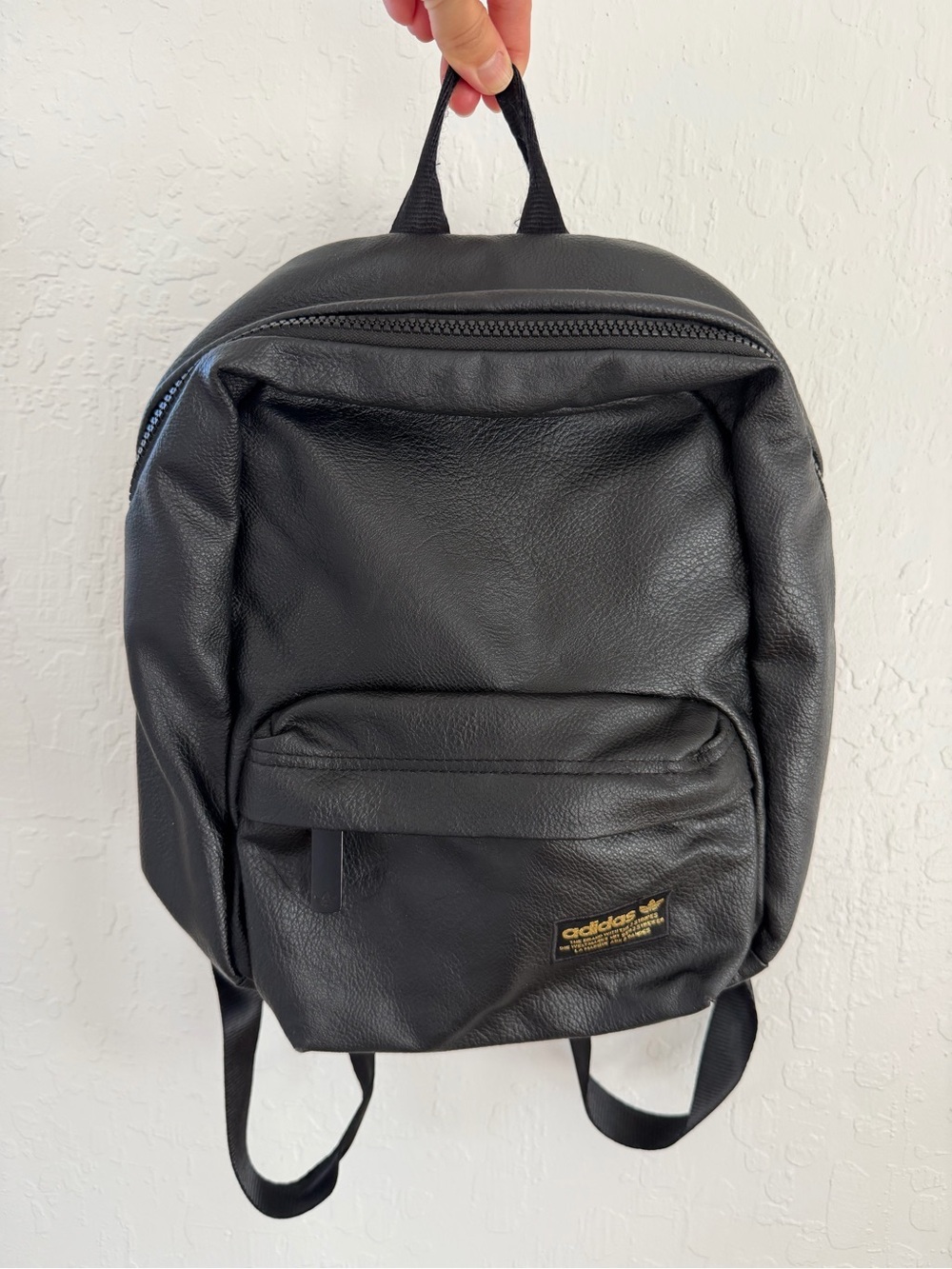 adidas Originals Classic Leather Mini Backpack Black